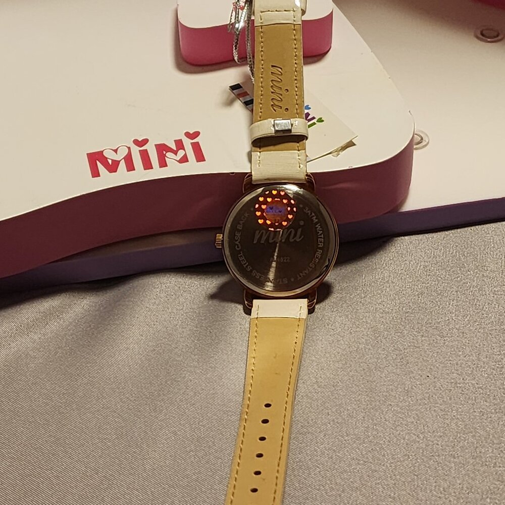 Mini Brand Handcrafted Watch - Paris Theme with Ivory Band - Picture 3 of 5